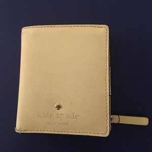 Small yellow Kate Spade wallet